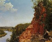 Alexey Tyranov View of the River Tosno France oil painting artist